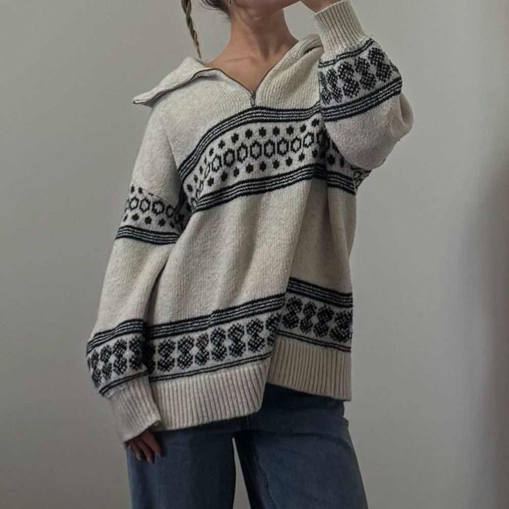 Vintage Half Zip Knit